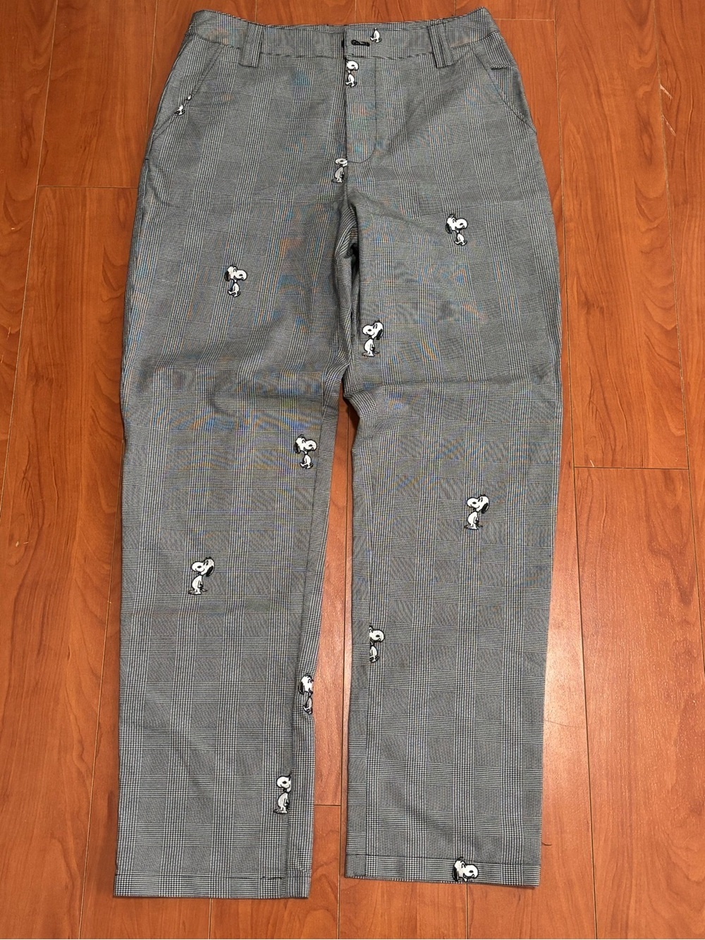 Lazy Oaf x Peanuts Snoopy Repeat Check Work Pants Size 30x30 Plaid